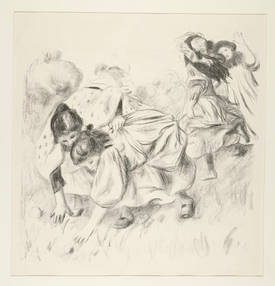 ¿Niños jugando? la pelota (niños jugando a la pelota) de Pierre Auguste Renoir