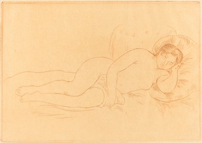 Desnudo Femenino Reclinado Femme nue couchee, 1906 de Pierre Auguste Renoir