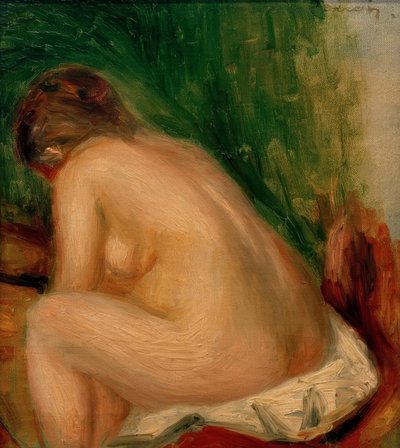 Mujer desnuda sentada de Pierre Auguste Renoir