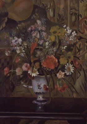 Flores en un Jarrón de Pierre Auguste Renoir