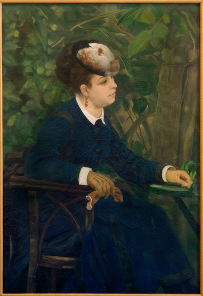 Mujer en el jardín de Pierre Auguste Renoir