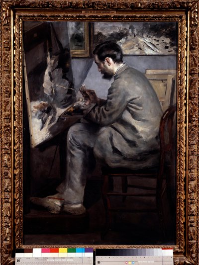 Retrato de Frédéric Bazille de Pierre Auguste Renoir