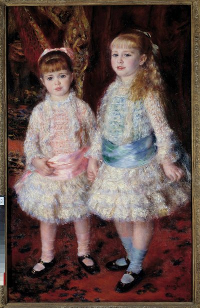 Retrato de las señoritas Cahen de Amberes, hijas del banquero Louis Cahen de Amberes de Pierre Auguste Renoir