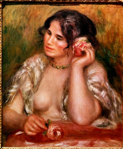 Gabrielle con la rosa de Pierre Auguste Renoir