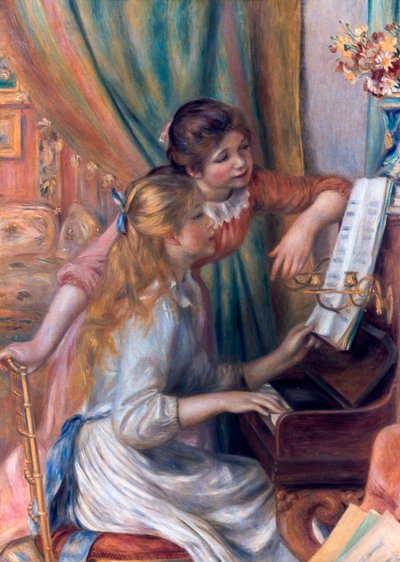 Chicas al piano, 1892 de Pierre Auguste Renoir