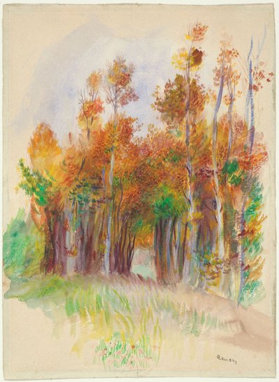 Arboleda de Pierre Auguste Renoir