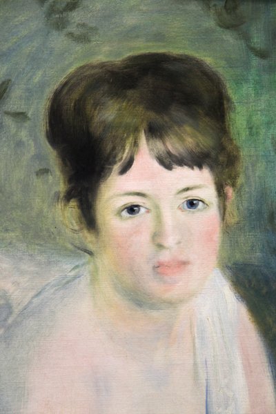 Cabeza de una mujer de Pierre Auguste Renoir