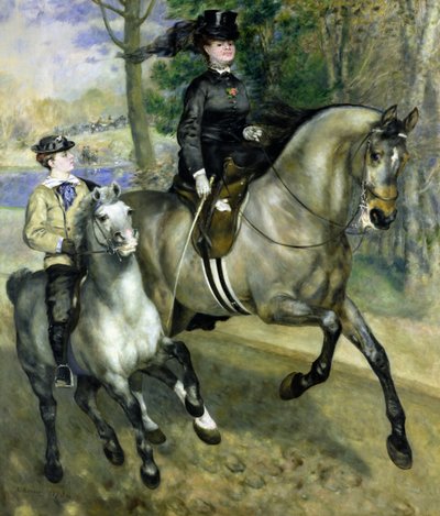 Amazona en el Bosque de Boulogne de Pierre Auguste Renoir