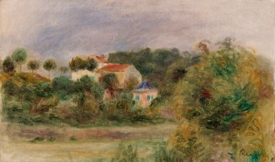 casas en un parque de Pierre Auguste Renoir
