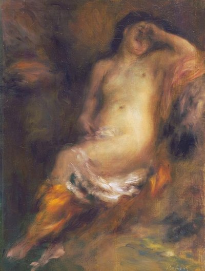 Bañista sumida en el sueño de Pierre Auguste Renoir