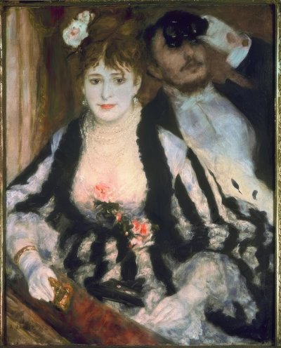 En el palco del teatro de Pierre Auguste Renoir