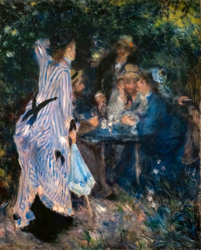 En el jardín. Bajo los árboles del Moulin de la Galette de Pierre Auguste Renoir