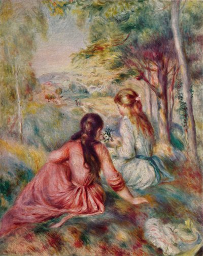 En el prado, c1888 de Pierre Auguste Renoir