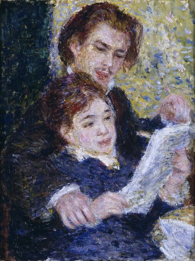 En el estudio: Georges Riviere y Marguerite Legrand de Pierre Auguste Renoir