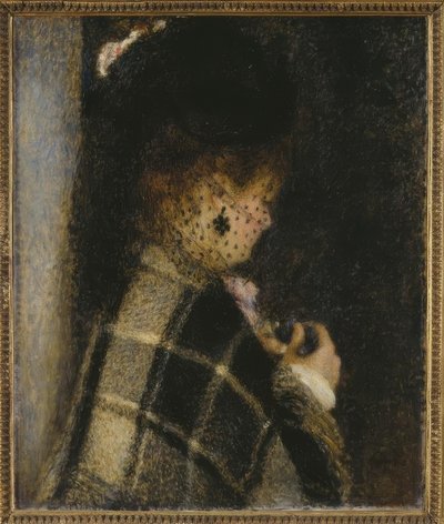 Joven mujer con velo de Pierre Auguste Renoir
