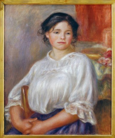 Joven sentada de Pierre Auguste Renoir