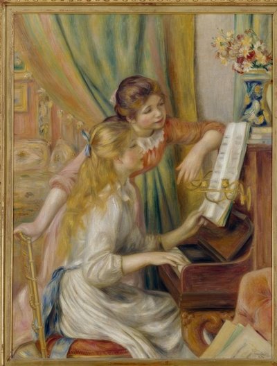 Jóvenes chicas al piano de Pierre Auguste Renoir
