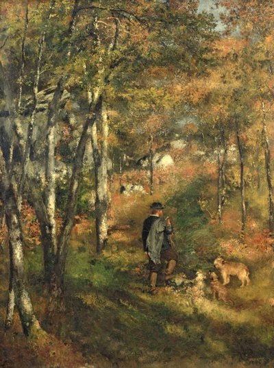 Jules Le Coeur en el Bosque de Fontainebleau de Pierre Auguste Renoir