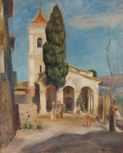 La Chapelle Notre-Dame de Protection en Haut-de-Cagnes, 1905 de Pierre Auguste Renoir