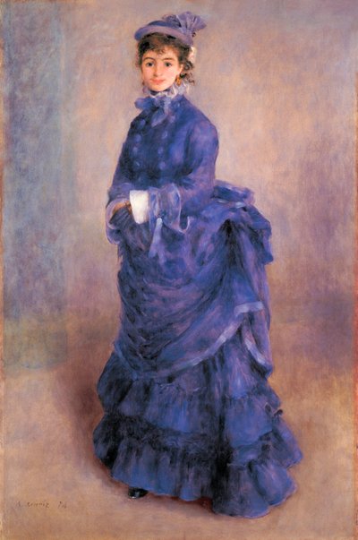 La Parisienne, retrato de Madame Henriette Henriot, actriz francesa y modelo preferida del pintor de Pierre Auguste Renoir