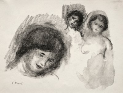 La Pierre aux trois croquis de Pierre Auguste Renoir