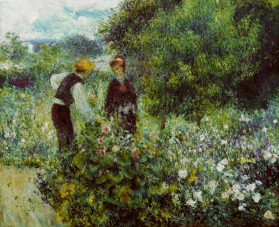 La recolección de flores de Pierre Auguste Renoir