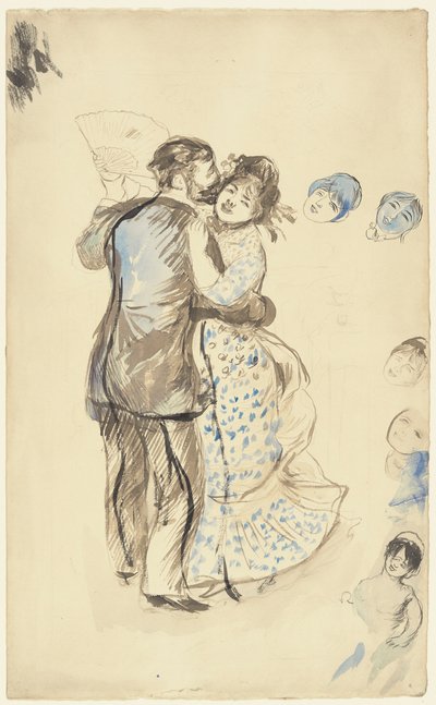 La danza? la campagne (La danza en el campo) de Pierre Auguste Renoir