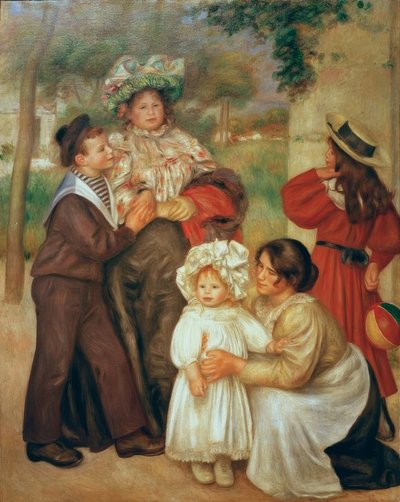 La familia del artista de Pierre Auguste Renoir