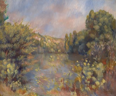 Paisaje junto al Lago de Pierre Auguste Renoir