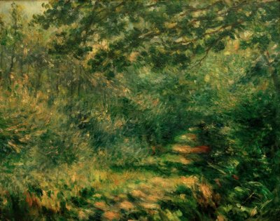 El camino bajo el bosque de Pierre Auguste Renoir