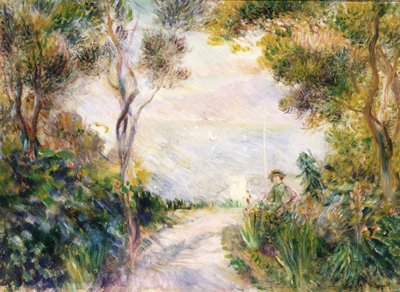 Paisaje, fin del camino de Pierre Auguste Renoir