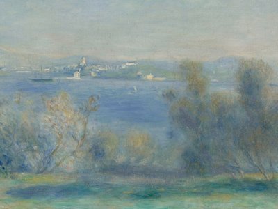 Paisaje en el Mediterráneo (vista de Tolón) de Pierre Auguste Renoir