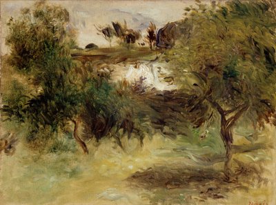 Paisaje con árboles, finales del siglo XIX de Pierre Auguste Renoir