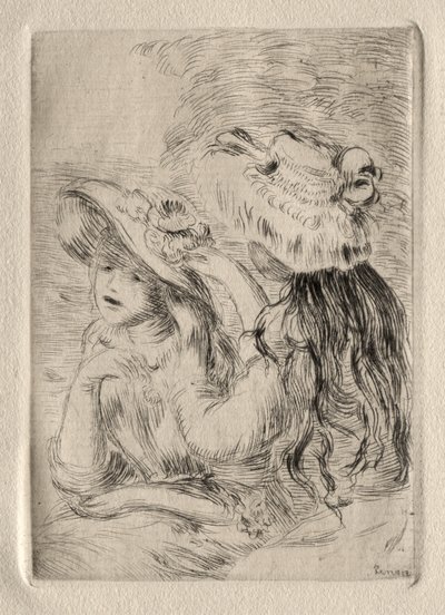 Le Chapeau epinglé (grabado) de Pierre Auguste Renoir