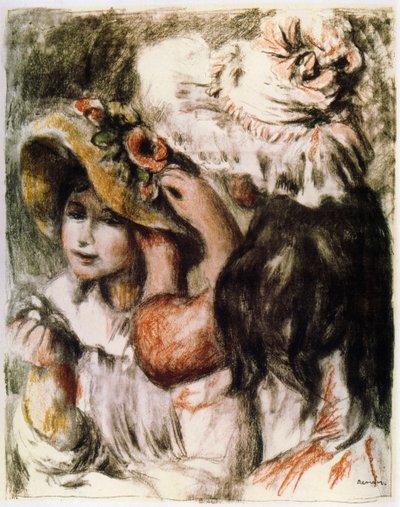 Le Chapeau épinglé, 1898 de Pierre Auguste Renoir