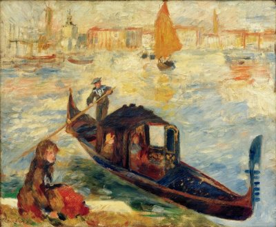 El Gran Canal, Venecia (Góndola) de Pierre Auguste Renoir