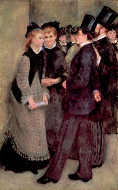 Saliendo del Conservatorio (La Sortie du conservatoire) 1877 de Pierre Auguste Renoir