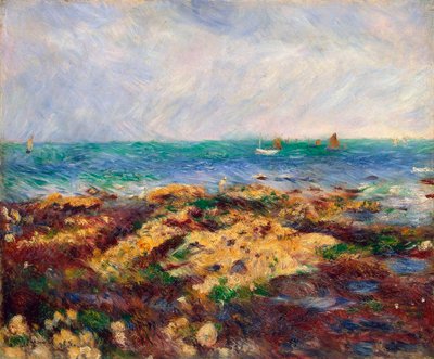 Marea baja en Yport de Pierre Auguste Renoir
