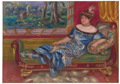 Madame de Galéa à la méridienne, 1912 de Pierre Auguste Renoir
