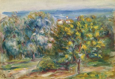 Paisaje del Mediodía, 1910 de Pierre Auguste Renoir