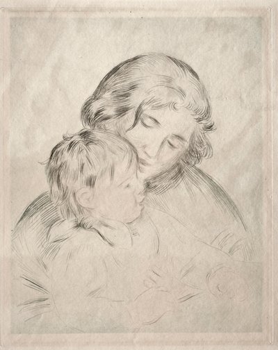 Madre e hijo, 1896 de Pierre Auguste Renoir