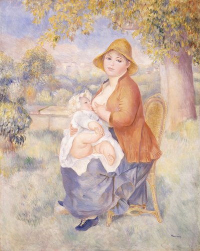 Madre e hijo, Maternidad, 1886 de Pierre Auguste Renoir