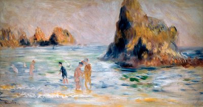 Bahía de Moulin Huet, Guernsey, c1883 de Pierre Auguste Renoir