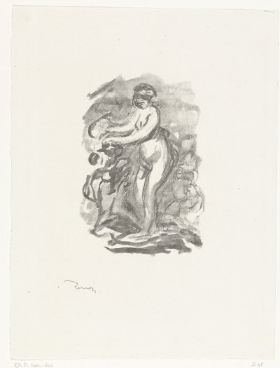 Mujer desnuda junto a la vid
Mujer con cepo de vid de Pierre Auguste Renoir