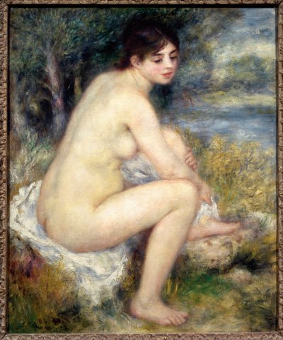 Mujer desnuda en un paisaje de Pierre Auguste Renoir
