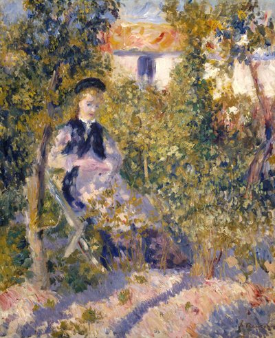 Nini en el jardín Nini Lopez, 1876 de Pierre Auguste Renoir