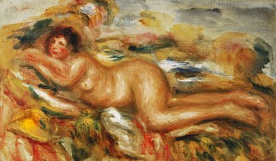 Mujer desnuda en la hierba de Pierre Auguste Renoir