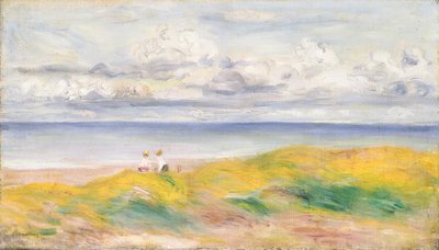 En los Acantilados; Sur la Falaise, 1880 de Pierre Auguste Renoir
