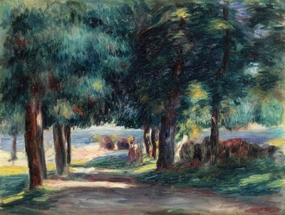 Sendero bajo los árboles de Pierre Auguste Renoir