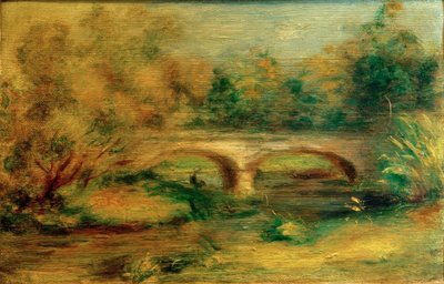 Paisaje con un puente de Pierre Auguste Renoir